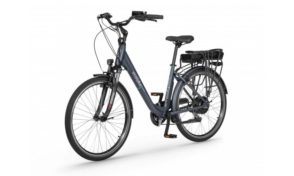 Rower miejski elektryczny Ecobike Traffic 26" 2023 14,5Ah - granatowy