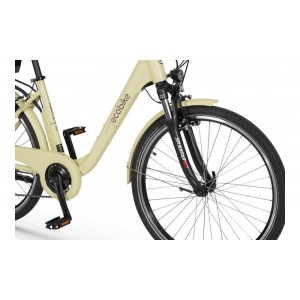 Rower miejski elektryczny Ecobike Traffic 26" 2023 14,5Ah - beżowy 2