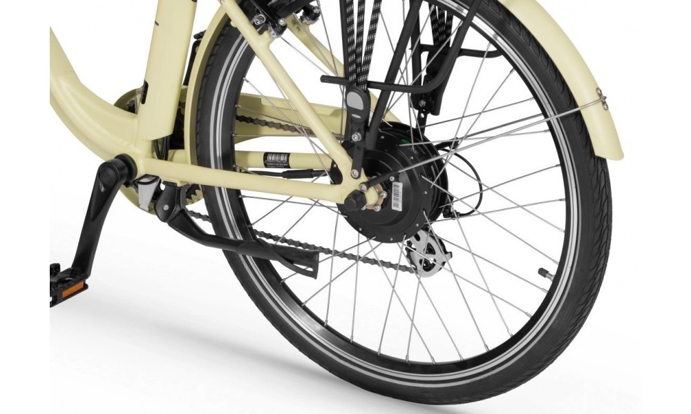 Rower miejski elektryczny Ecobike Traffic 26" 2023 14,5Ah - beżowy
