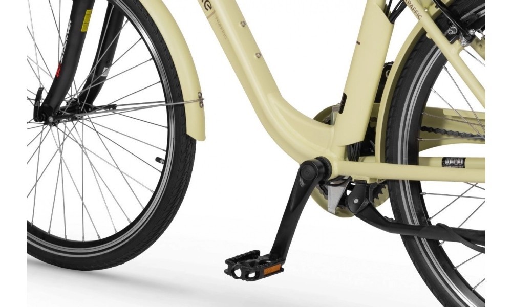 Rower miejski elektryczny Ecobike Traffic 26" 2023 14,5Ah - beżowy