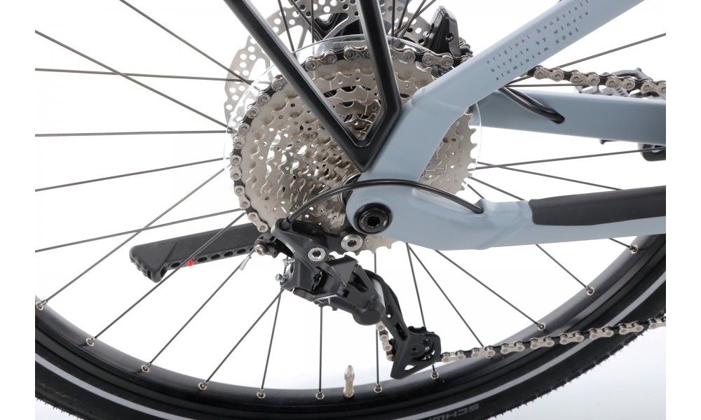 Rower trekkingowy elektryczny Winora Yucatan X10 High - szary