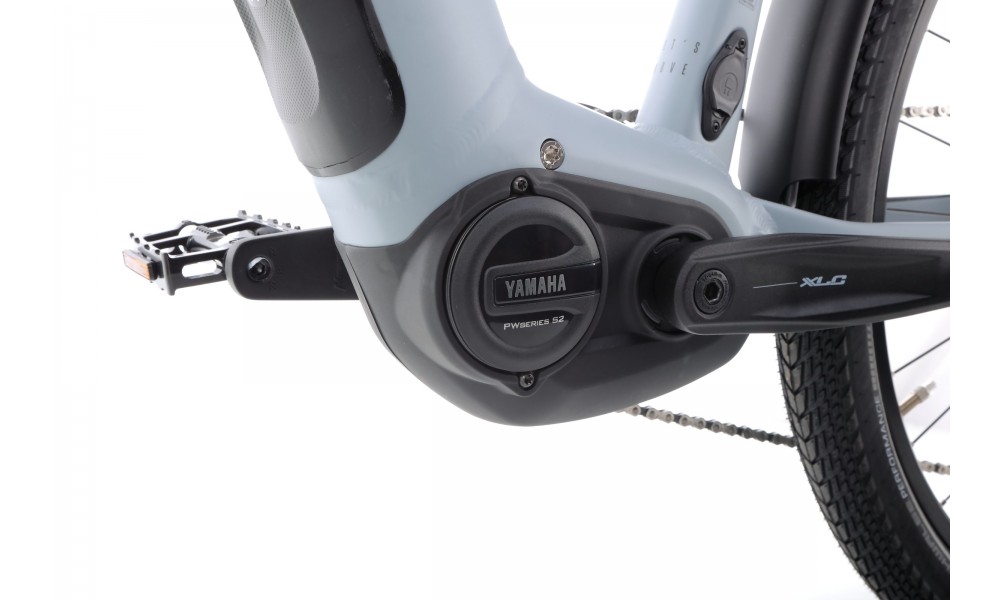 Rower trekkingowy elektryczny Winora Yucatan X10 High - szary