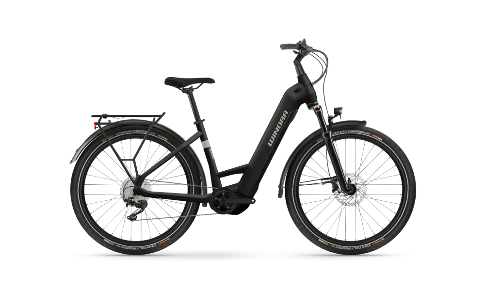 Rower trekkingowy elektryczny Winora Yucatan X10 Low - czarny