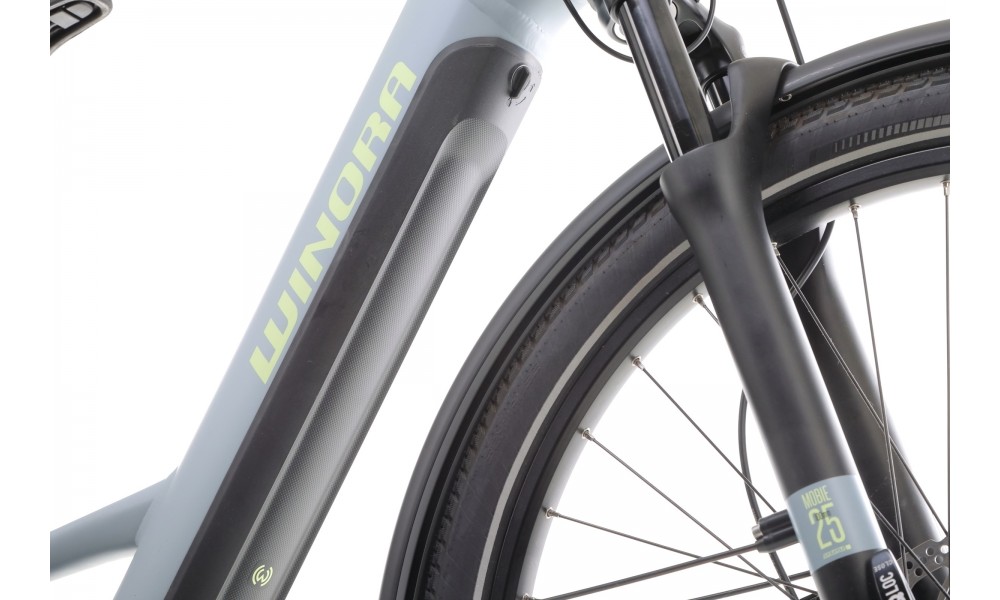 Rower trekkingowy elektryczny Winora Yucatan X10 Low - szary