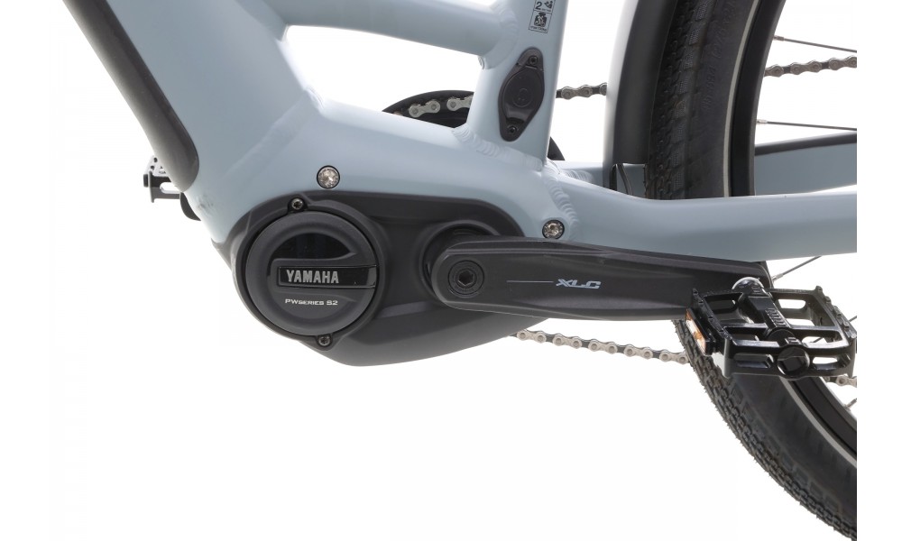 Rower trekkingowy elektryczny Winora Yucatan X10 Low - szary