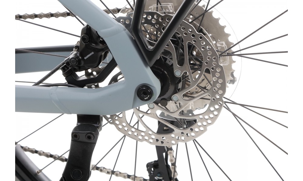 Rower trekkingowy elektryczny Winora Yucatan X10 Low - szary