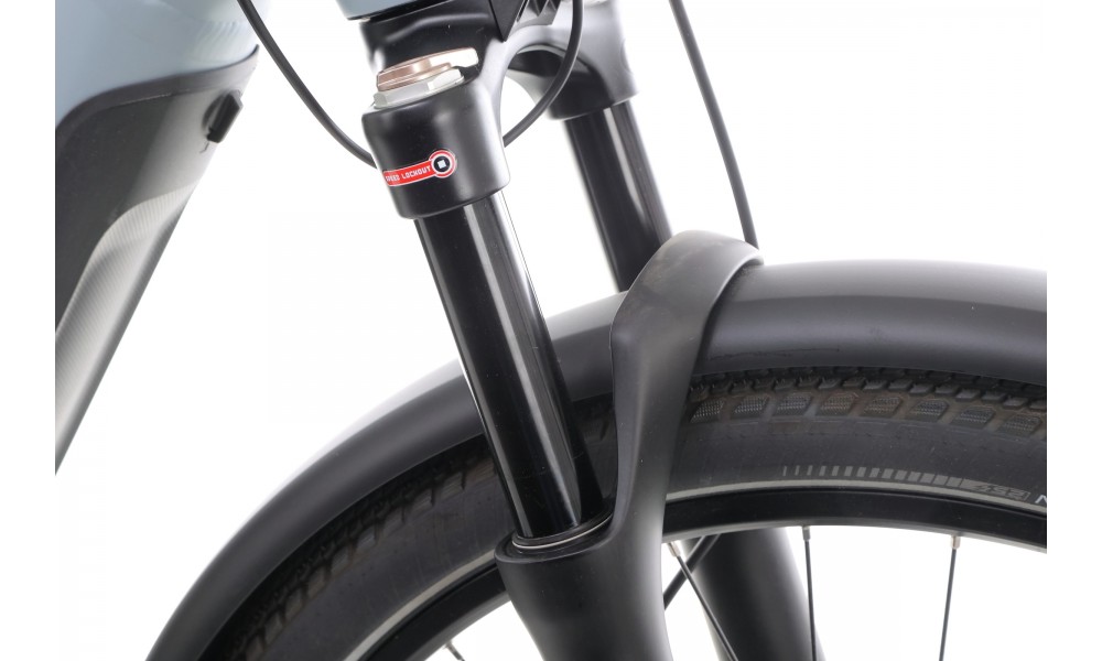 Rower trekkingowy elektryczny Winora Yucatan X10 Low - szary