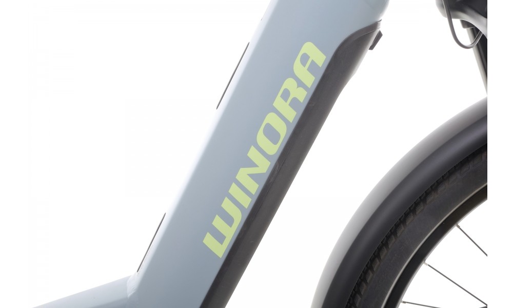 Rower trekkingowy elektryczny Winora Yucatan X10 Low - szary