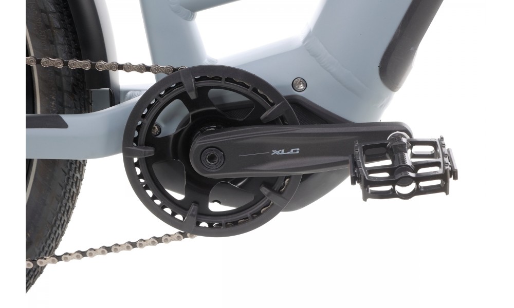 Rower trekkingowy elektryczny Winora Yucatan X10 Low - szary