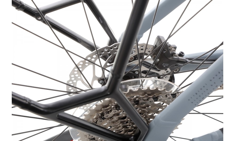 Rower trekkingowy elektryczny Winora Yucatan X10 Low - szary