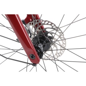 Rower miejski elektryczny Orbea VIBE MID H30 EQ - czerwony 2