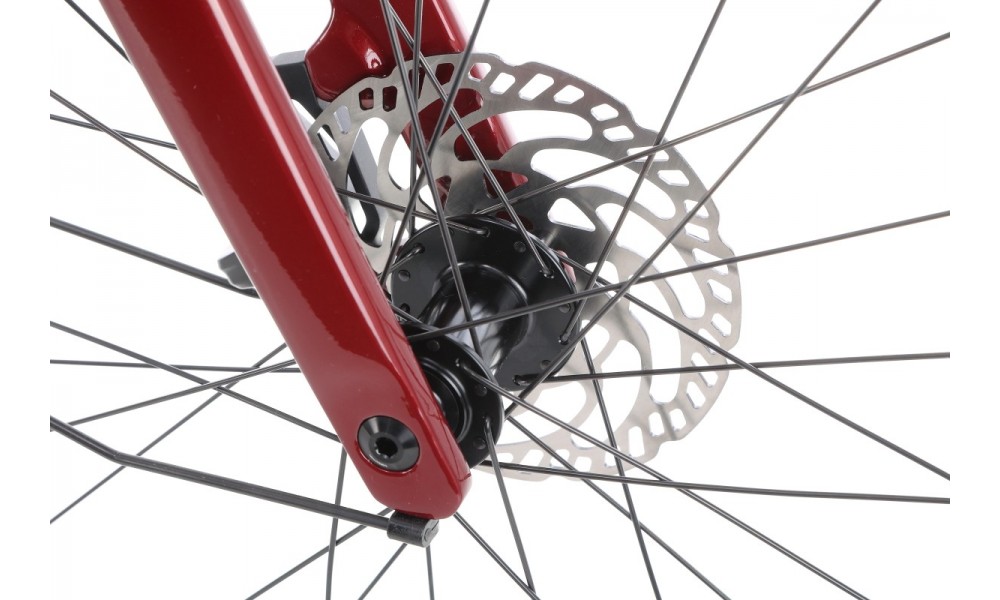 Rower miejski elektryczny Orbea VIBE MID H30 EQ - czerwony