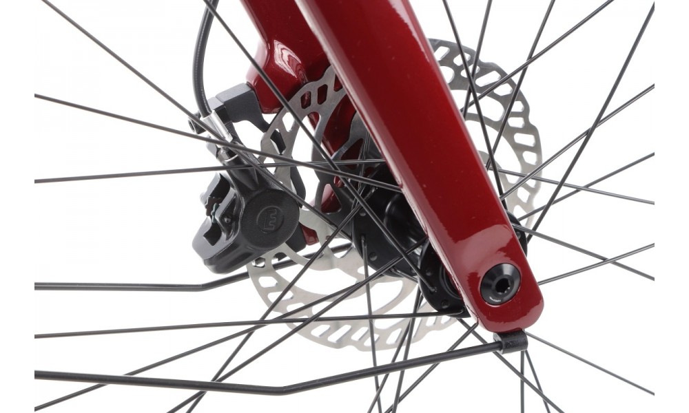 Rower miejski elektryczny Orbea VIBE MID H30 EQ - czerwony