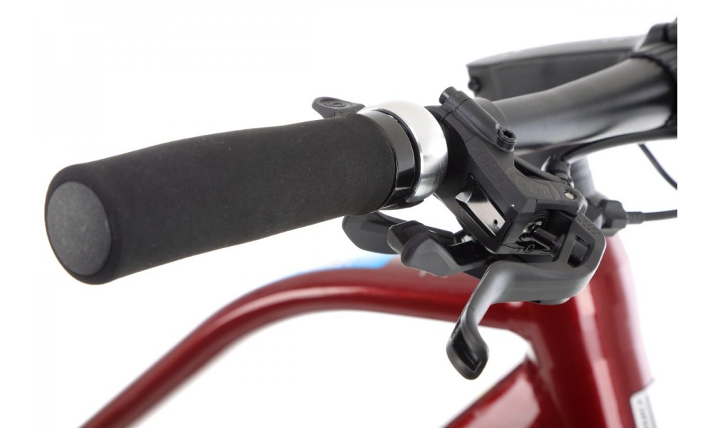 Rower miejski elektryczny Orbea VIBE MID H30 EQ - czerwony