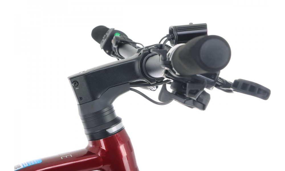 Rower miejski elektryczny Orbea VIBE MID H30 EQ - czerwony