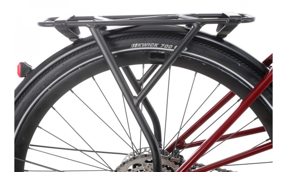 Rower miejski elektryczny Orbea VIBE MID H30 EQ - czerwony