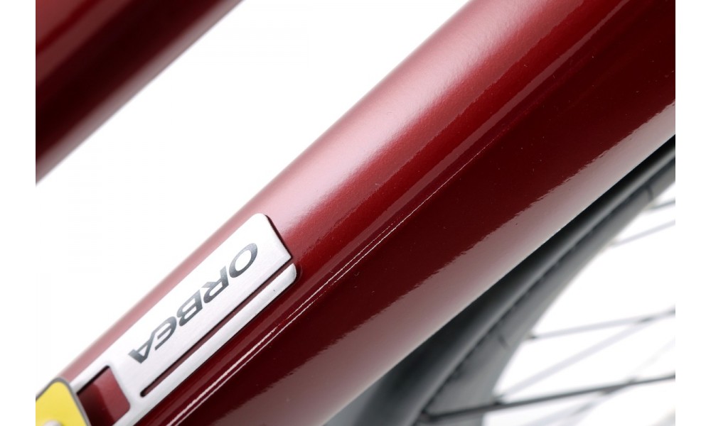 Rower miejski elektryczny Orbea VIBE MID H30 EQ - czerwony