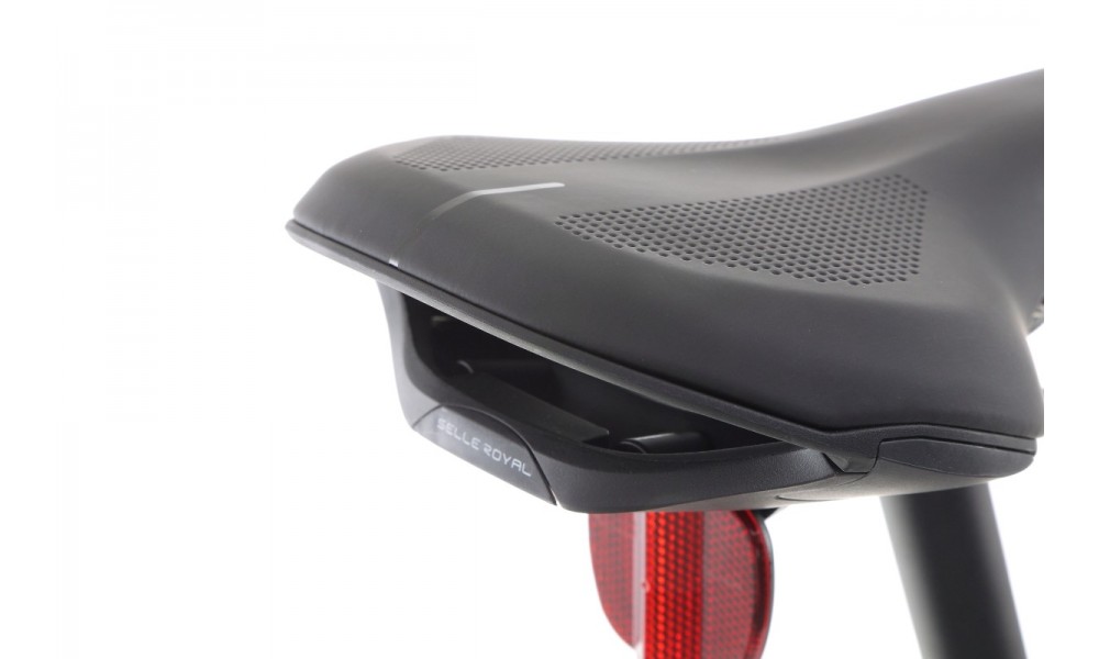 Rower miejski elektryczny Orbea VIBE MID H30 EQ - czerwony