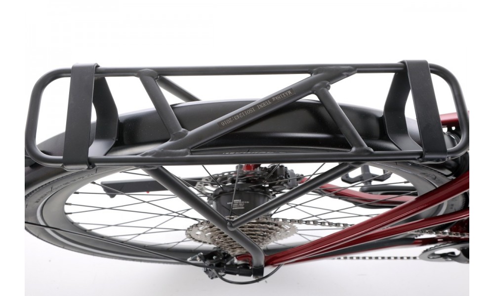 Rower miejski elektryczny Orbea VIBE MID H30 EQ - czerwony