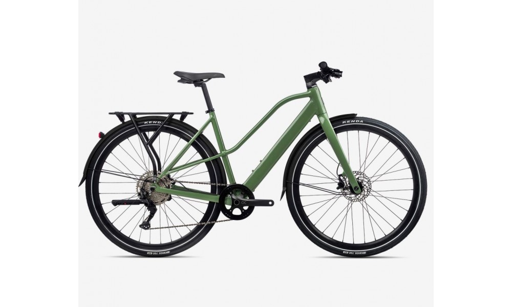 Rower miejski elektryczny Orbea VIBE MID H30 EQ - zielony