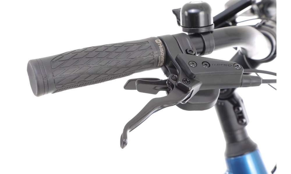 Rower miejski elektryczny Husqvarna Gran City 3 Wave - niebieski-czerwony