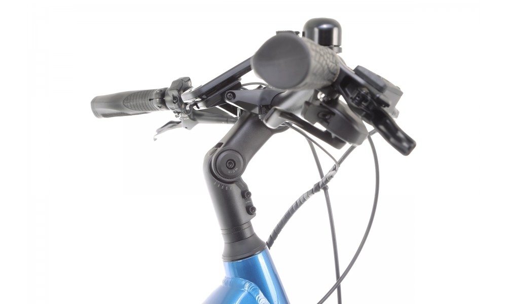 Rower miejski elektryczny Husqvarna Gran City 3 Wave - niebieski-czerwony