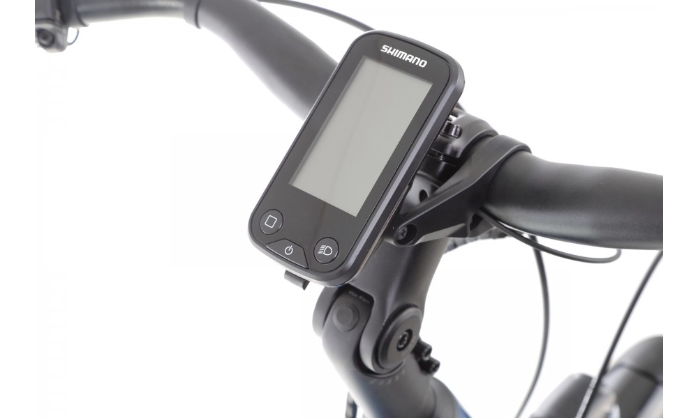 Rower miejski elektryczny Husqvarna Gran City 3 Wave - niebieski-czerwony