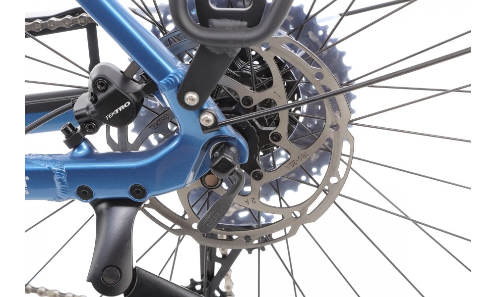 Rower miejski elektryczny Husqvarna Gran City 3 Wave - niebieski-czerwony