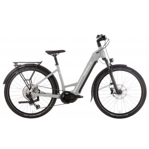 Rower trekkingowy elektryczny Haibike Trekking 7 Low - szaro-biały 1