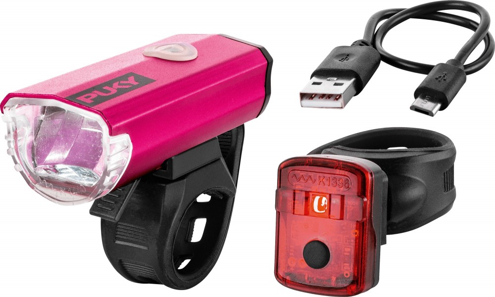 Zestaw oświetlenia LED Puky LUMI - różowy