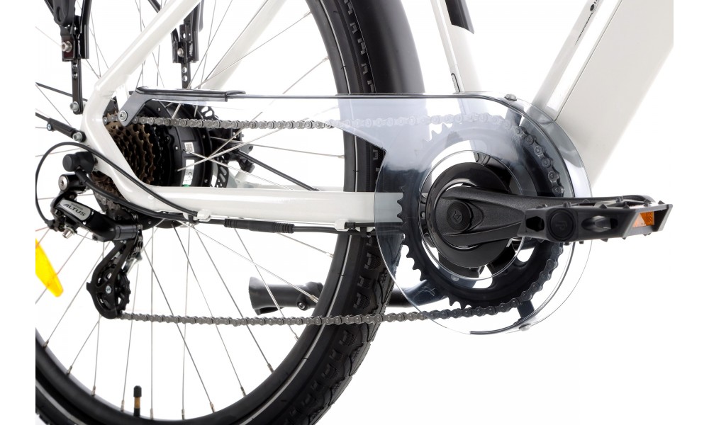 Rower elektryczny Barton HYBRID EV-350 - biały