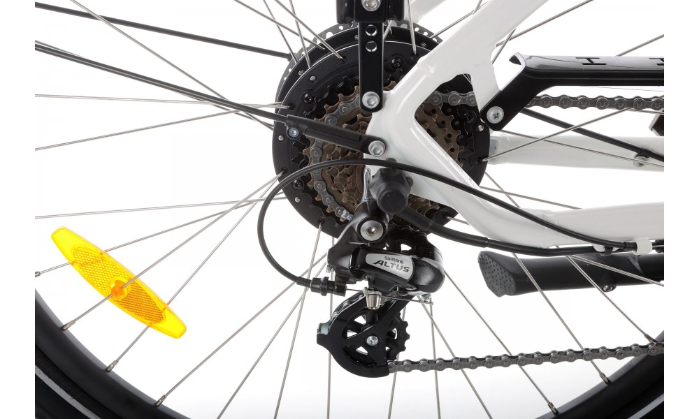 Rower elektryczny Barton HYBRID EV-350 - biały