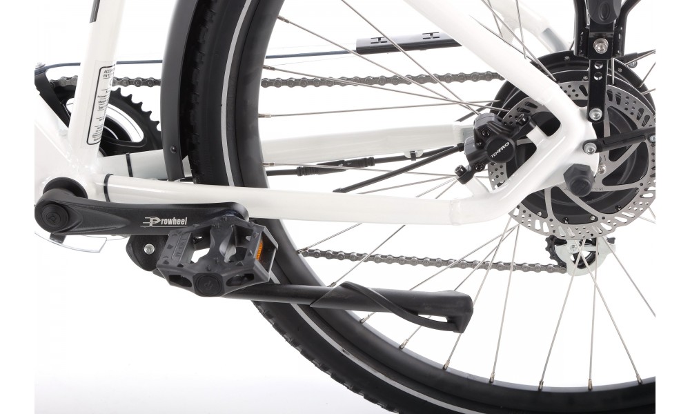 Rower elektryczny Barton HYBRID EV-350 - biały
