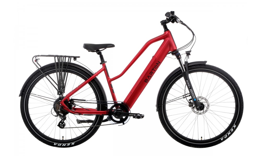 Rower elektryczny Barton HYBRID EV-350 - czerwony