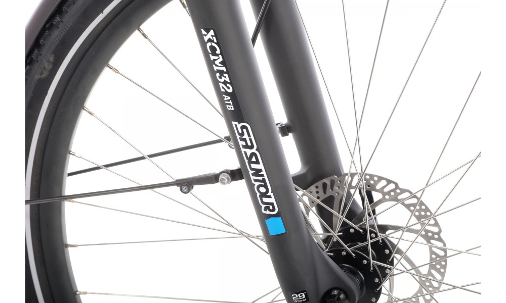 Rower elektryczny Barton HYBRID EV-350 - czerwony