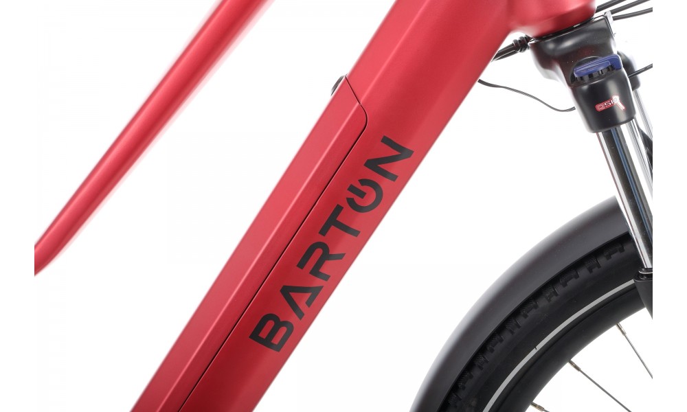 Rower elektryczny Barton HYBRID EV-350 - czerwony