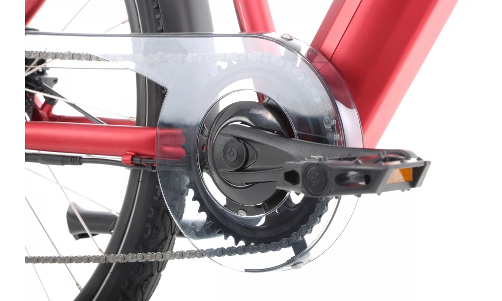 Rower elektryczny Barton HYBRID EV-350 - czerwony