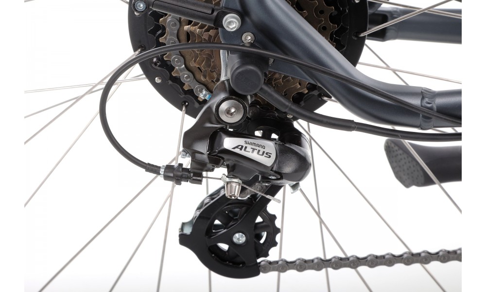 Rower elektryczny Barton HYBRID EV-350 - grafitowy