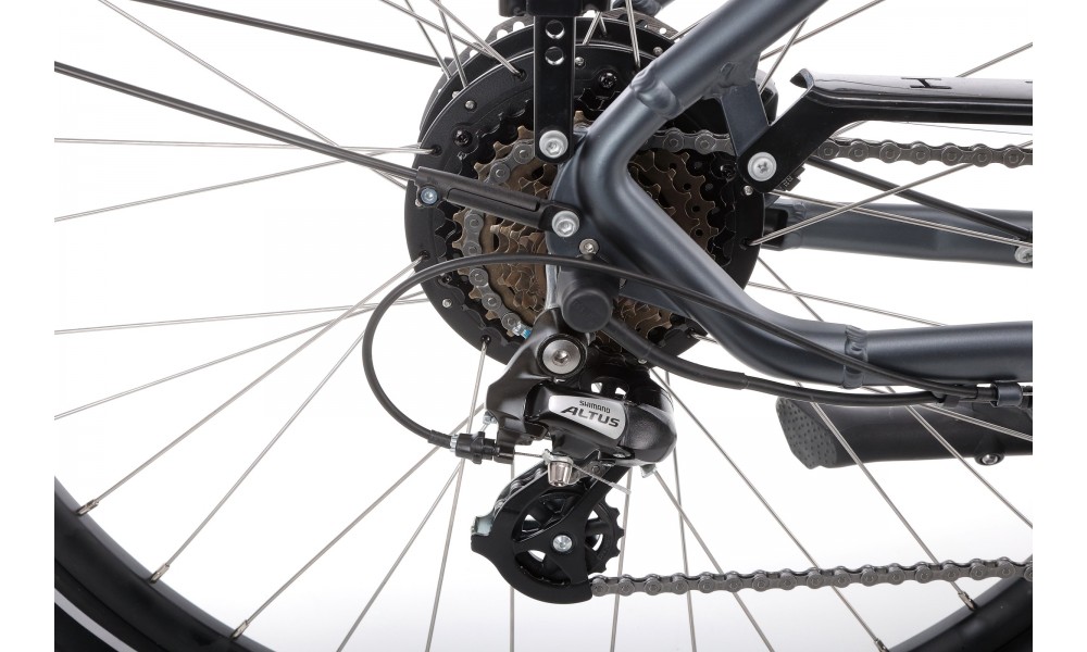 Rower elektryczny Barton HYBRID EV-350 - grafitowy