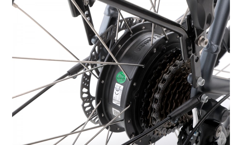 Rower elektryczny Barton HYBRID EV-350 - grafitowy