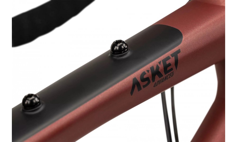 Rower gravel Ghost Asket Advanced - czerwono-czarny