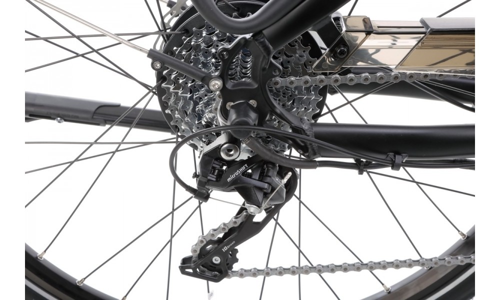 Rower trekkingowy elektryczny Ecobike X-Cross M - czarny