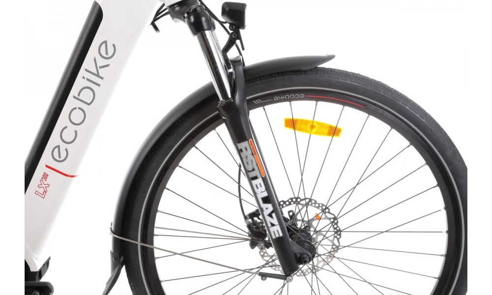 Rower trekkingowy elektryczny Ecobike LX300 - biały
