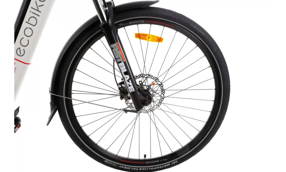 Rower trekkingowy elektryczny Ecobike LX300 - biały