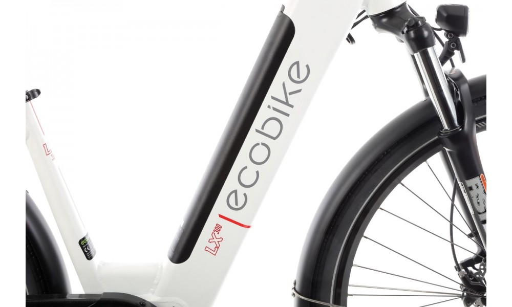 Rower trekkingowy elektryczny Ecobike LX300 - biały