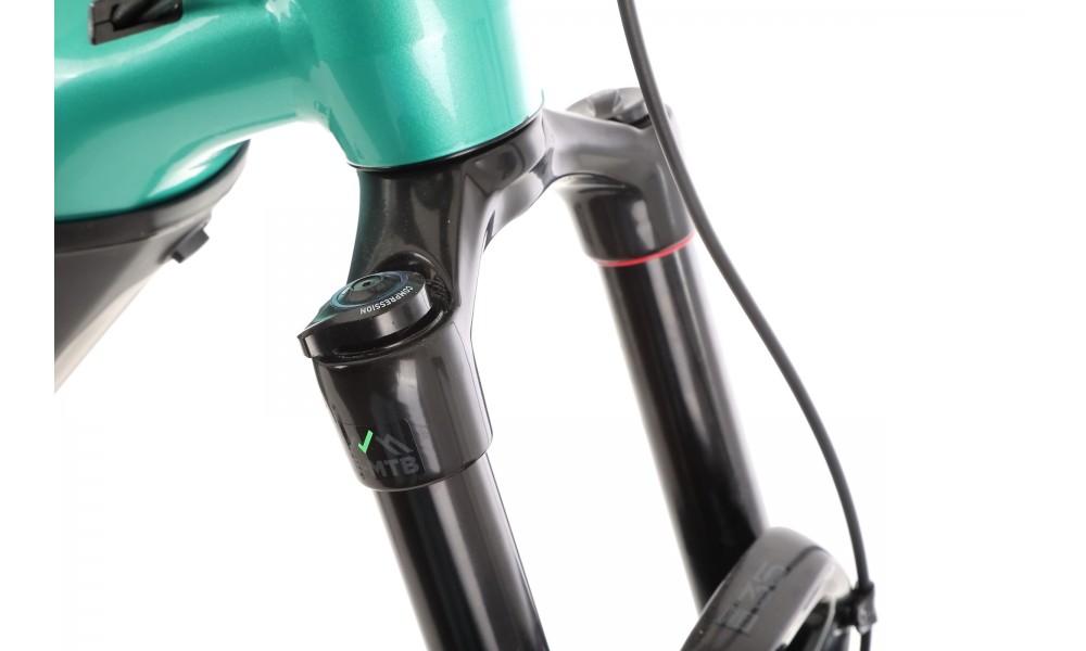 Rower górski elektryczny Haibike Allmtn 2 - turkusowy-czarny