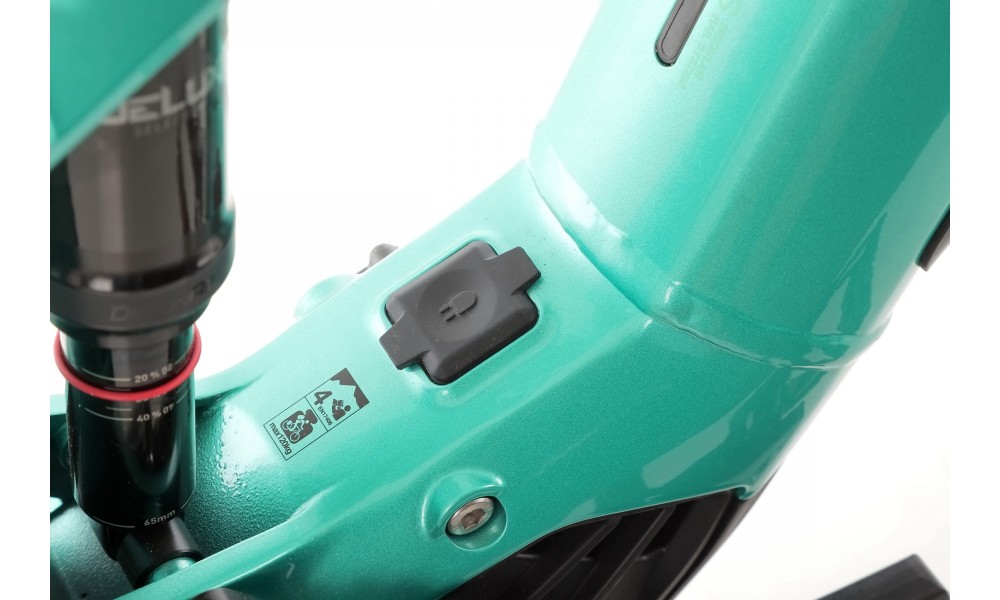 Rower górski elektryczny Haibike Allmtn 2 - turkusowy-czarny