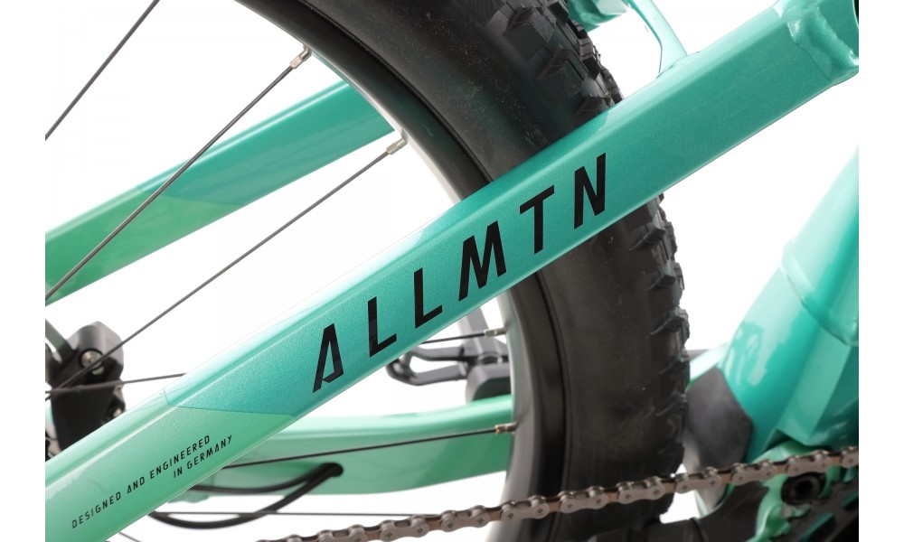 Rower górski elektryczny Haibike Allmtn 2 - turkusowy-czarny