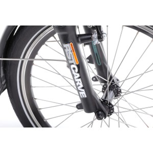 Rower składany elektryczny Ecobike Even 2023 15,5cala-14,5Ah - czarny 2