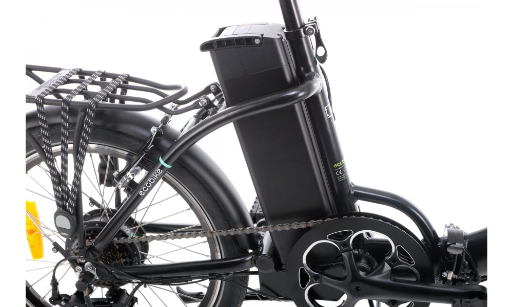 Rower składany elektryczny Ecobike Even 2023 15,5cala-14,5Ah - czarny